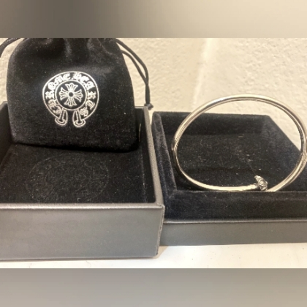Chrome Hearts Silver Nail Bracelet one size fits all ADJ
